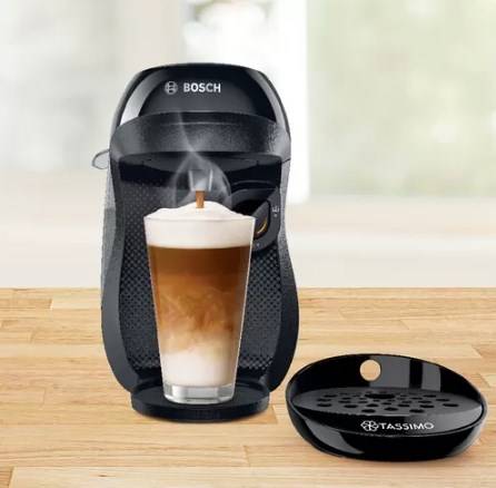 Bosch Haushalt Happy TAS1002N Capsule coffee machine Black Display, One Touch-3