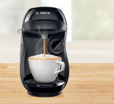 Bosch Haushalt Happy TAS1002N Capsule coffee machine Black Display, One Touch-4