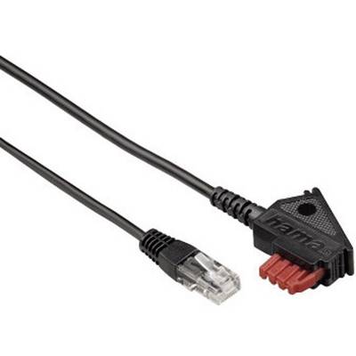 Hama DSL Cable [1x TAE-F plug - 1x RJ45 8p2c plug] 6.00 m Black