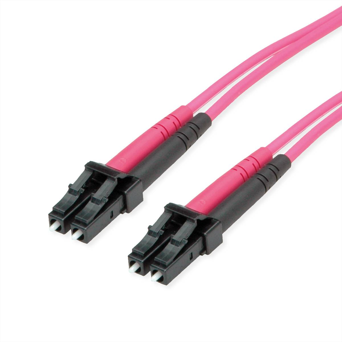 Telegärtner 100011368 Fibreglass FO Cable 3.00 m Violet [1x LC plug - 1x LC plug] 50/125 µ Multimode OM4-0