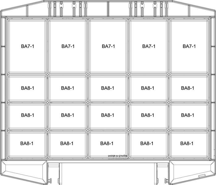 raaco Boxxser 80 5x10-20 Assortment case (L x W x H) 361 x 421 x 78 mm No. of compartments: 20 Content 1 pc(s)-4