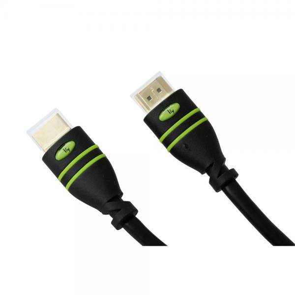 TECHly HDMI Cable RJ45 connector 0.50 m Black ICOC-HDMI-4-005 PVC coating, triple shielding, Braided shield, Metal foil -3