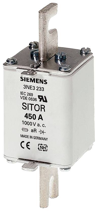 Siemens 3NE3222 Fuse holder inset with blown fuse indicator Suitable for Fuse size 000 - 4 Fuse size = 1 125 A 1000 V 1 -0