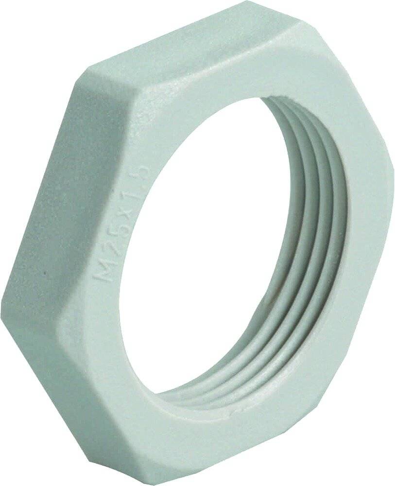Kaiser Elektro 8225 Locknut shockproof M25 Plastic Light grey 1 pc(s)