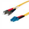 Telegärtner L00891A0014 Fibreglass FO Cable 2.00 m Yellow [1x ST plug - 1x LC plug] 9/125 µ Singlemode OS2