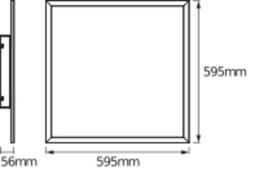 LEDVANCE SMART+ PLANON PLUS MULTICOLOR 4058075525269 LED panel EEC: E (A - G) 36 W Warm white, RGBW White-1