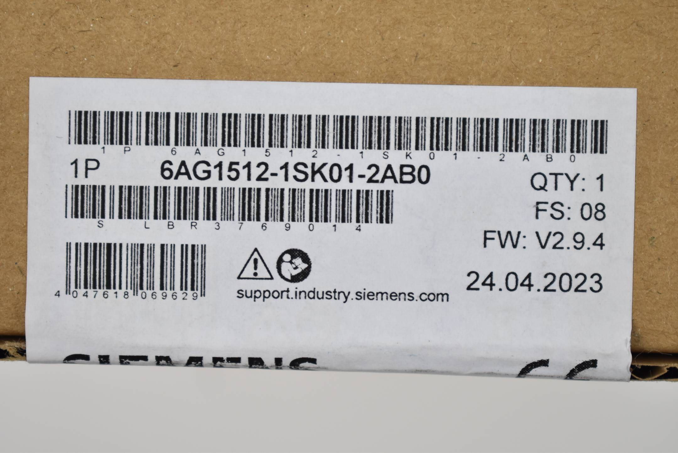 Siemens 6AG1512-1SK01-2AB0 6AG15121SK012AB0 PLC CPU-2