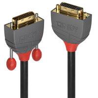 LINDY DVI Cable extension DVI-D 24+1-pin plug, DVI-D 24+1-pin socket 0.50 m Black 36230 DVI cable-3