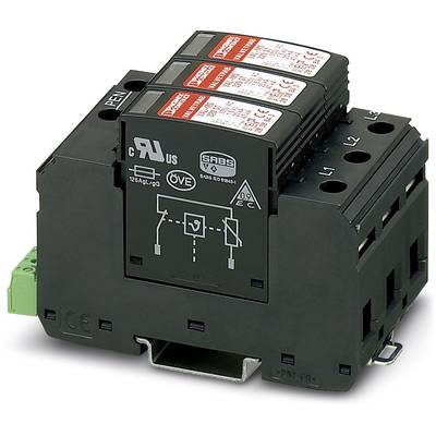 A black electrical relay with multiple contacts and red labels, used for controlling industrial switching systems.