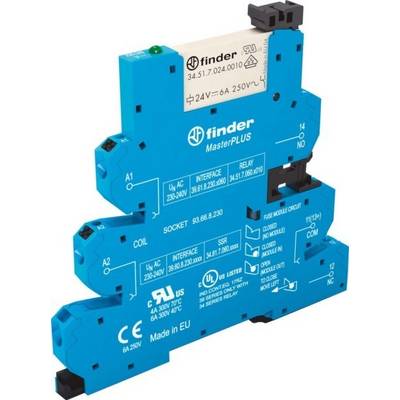 Finder 39.61.0.012.0060 Crossbar switch 12 V DC, 12 V AC 6 A 1 change-over 1 pc(s)-0