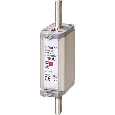 Siemens 3NA6114 Fuse holder inset with blown fuse indicator Suitable for Fuse size 000 - 4 Fuse size = 1 35 A 500 V 3 pc-0