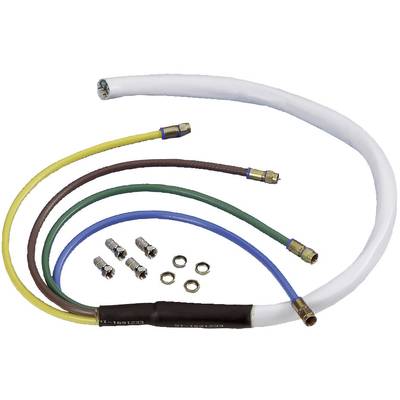 Wittenberg Antennen SAT Cable [4x F plug – 1x F plug] 16.00 m 100 dB White