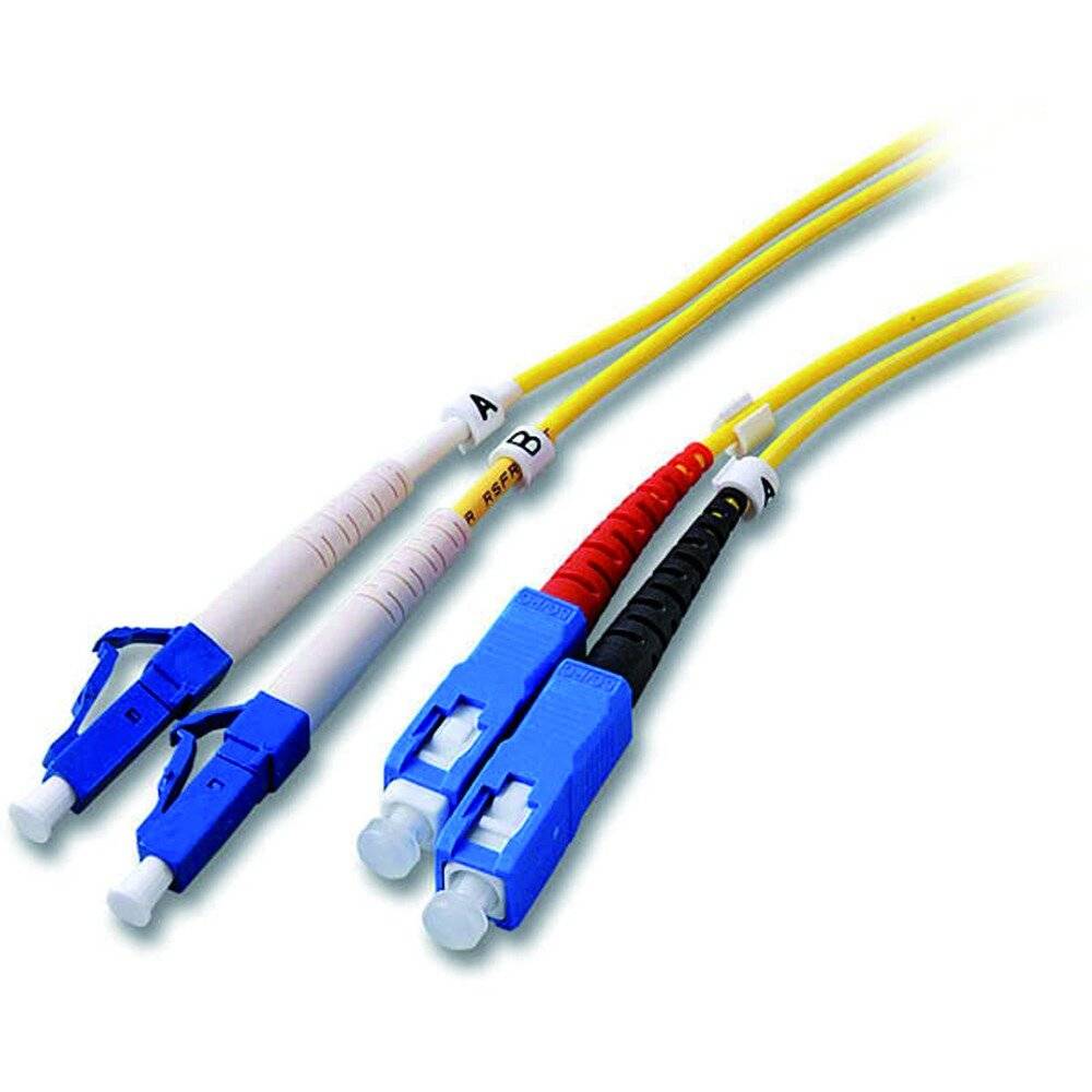 EFB Elektronik O0360.1 Fibreglass FO Cable 1.00 m Yellow [1x LC plug - 1x SC plug] 9/125 µ Singlemode OS2-2