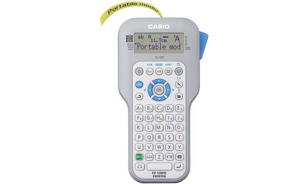 Casio XR-9GWE Labelling tape (extra strong adhesive) Tape colour: White Font colour: Black 9 mm 5.5 m-1