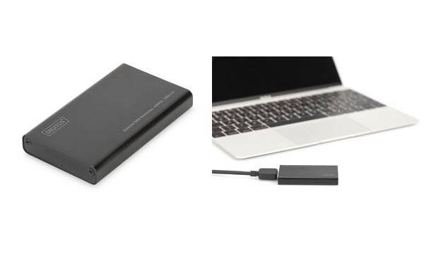Digitus DA-71112 mSATA hard drive case USB A (USB 3.2 1st gen) mSATA DA-71112-4
