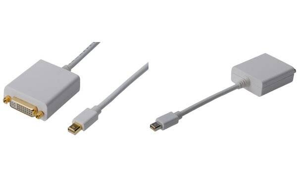 Digitus AK-340406-001-W DisplayPort / DVI Adapter [1x Mini DisplayPort plug - 1x DVI socket 29-pin] White 15.00 cm-3