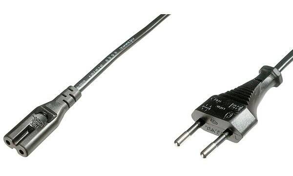 Digitus Current Cable [1x Europlug - 1x Small appliances socket (C7)] 1.20 m Black-6