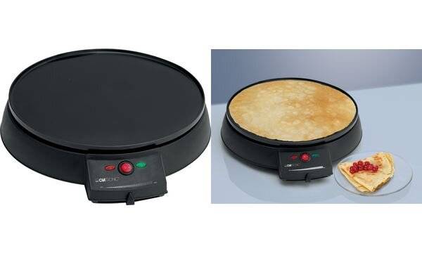 Clatronic CM 3372 Crepe maker with manual temperature settings Black-2