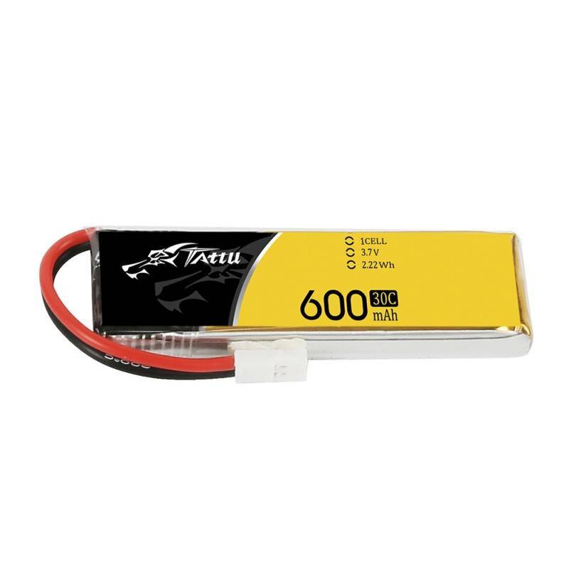 Tattu Scale model battery pack (LiPo) 3.7 V 600 mAh No. of cells: 1 30 C Softcase Molex connector kit-3