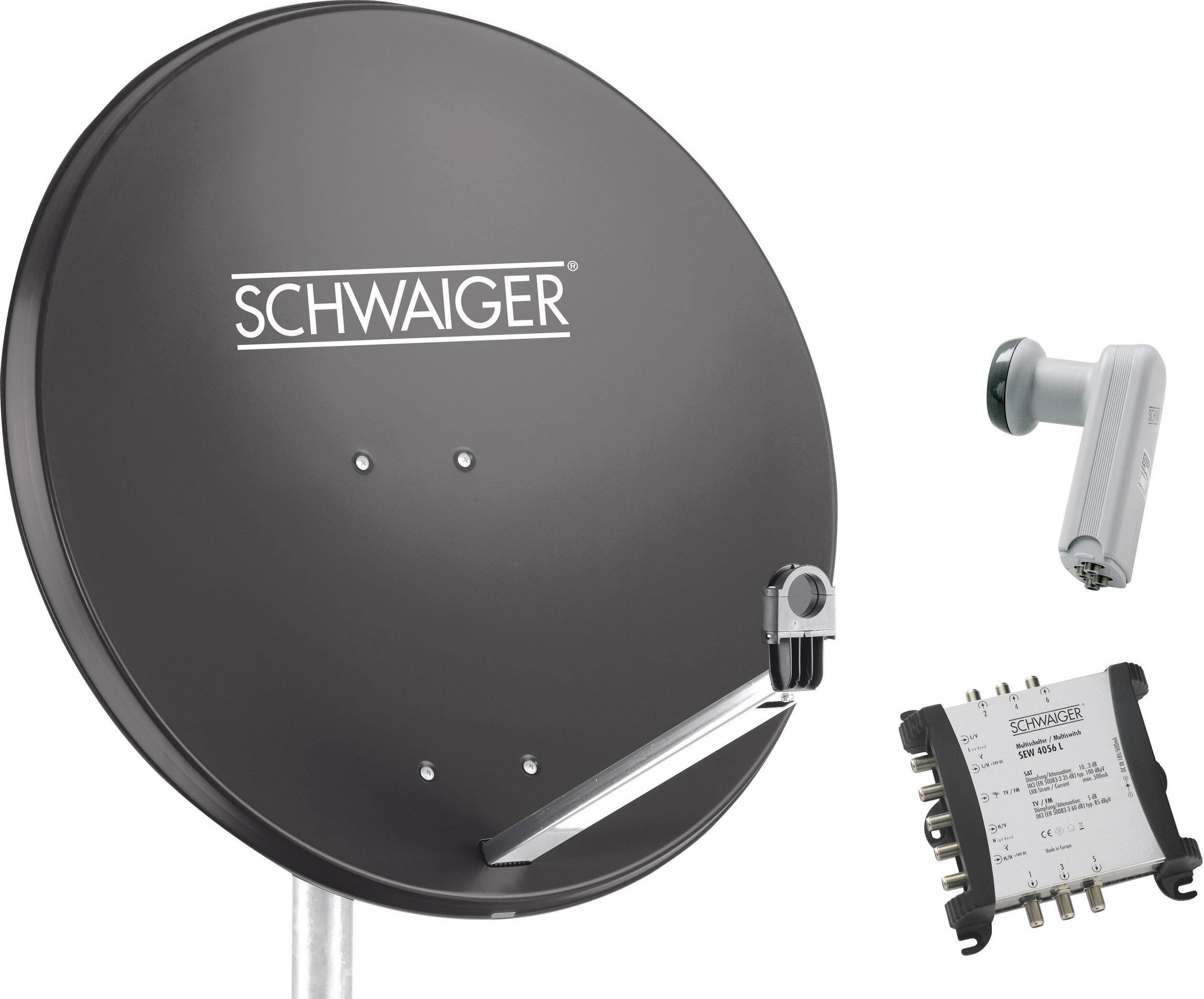Schwaiger SPI9961SET5 SAT system w/o receiver Number of participants 6 80 cm
