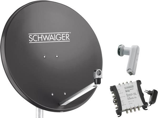 Schwaiger SPI9961SET6 SAT system  w/o receiver No. of participants: 8 80 cm