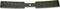 Metal strip with markings from 1 to 8 on both sides, hole in the centre; presumably a measuring tool for thickness or distances.