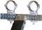 Measuring device with two cylindrical mountings on a scale, numbers from 1 to 12 visible. Used for precise measurement.