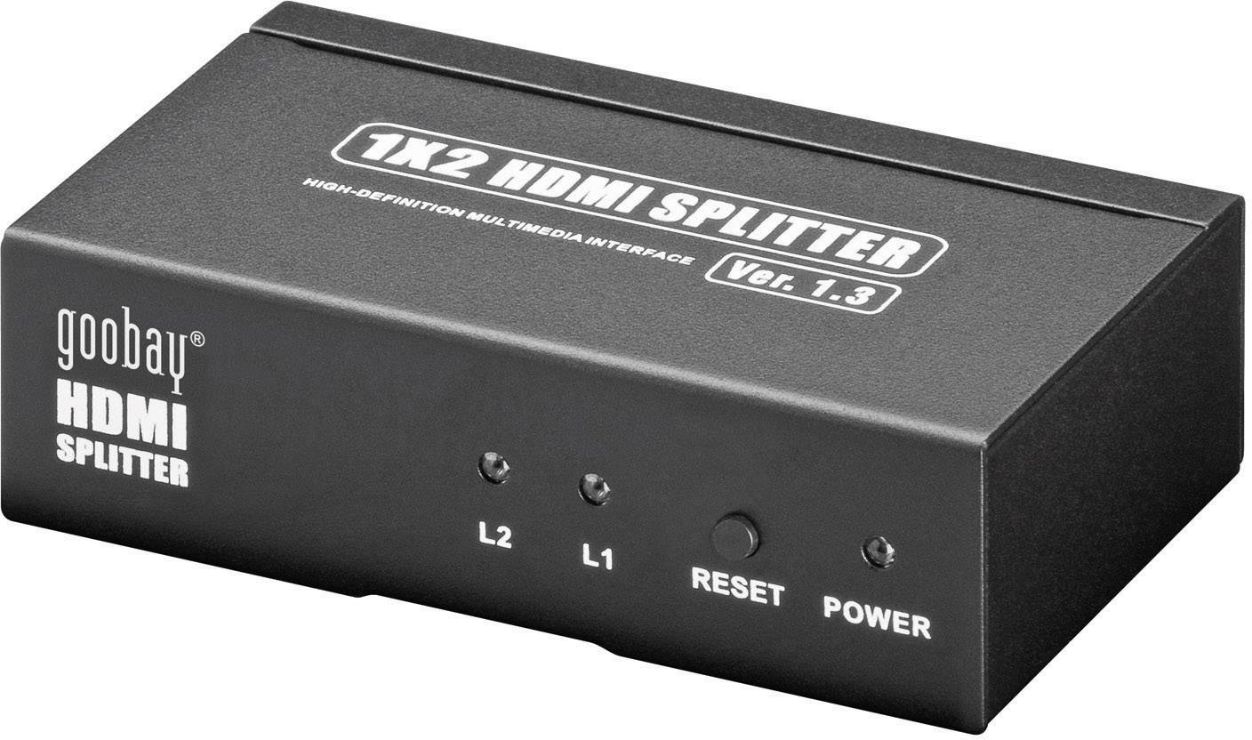 Goobay AVS 44-2 2011 2 ports HDMI splitter 1920 x 1080 p Black-1