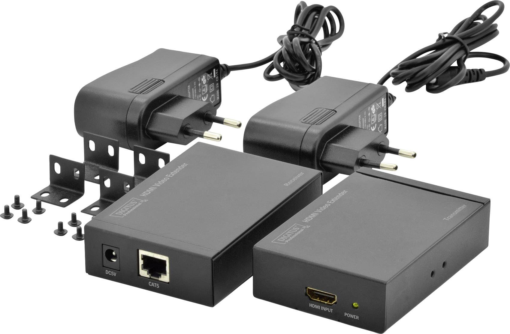 HDMI™ Extension via RJ45 network cable Digitus Professional DS5 from