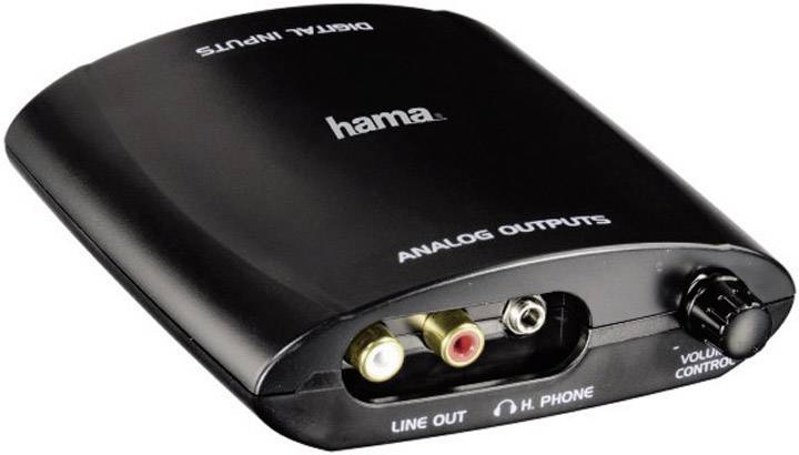 Hama Audio/phono Converter Digitaal naar analoog converter [Toslink, RCA Digital, USB - RCA, Jack]