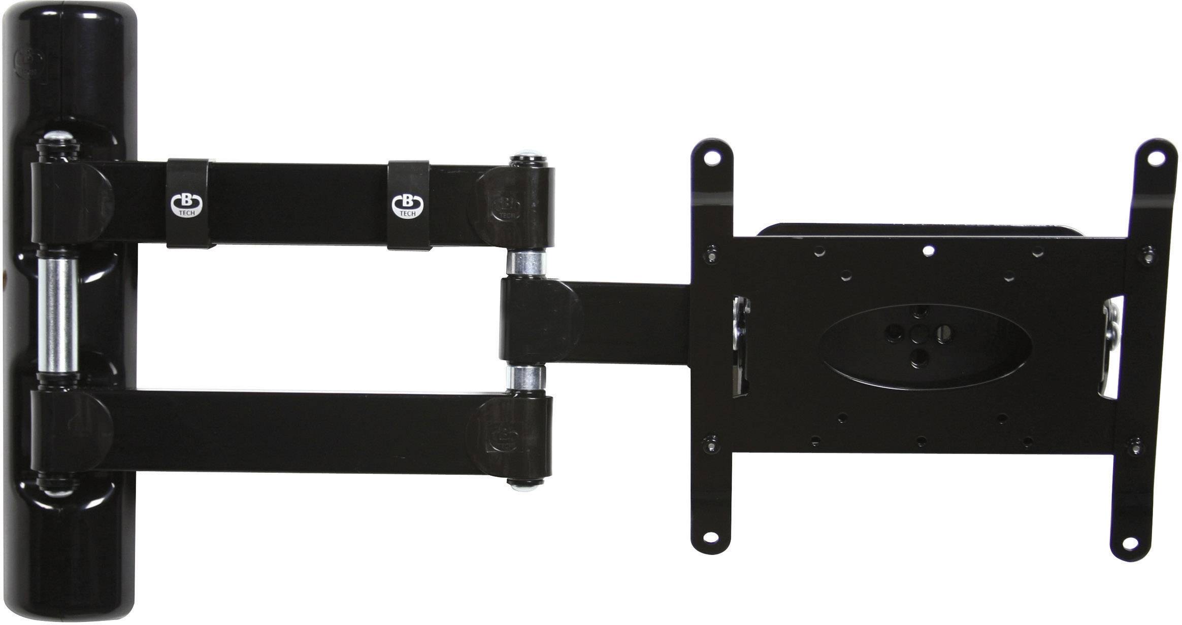 Swivel TV wall mount with two articulated arms and mounting plate, allowing flexible adjustment of the screen to different viewing angles.