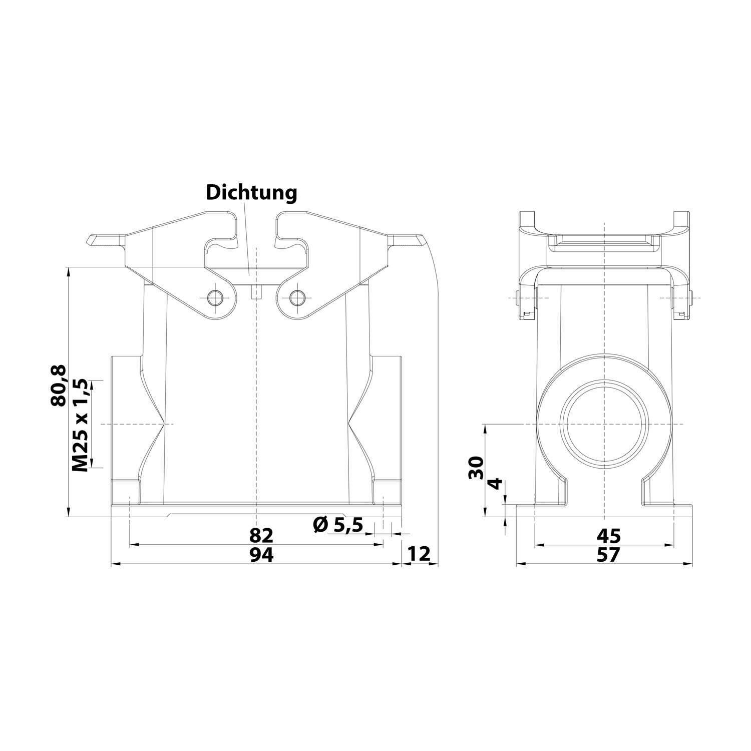 Symbol image for Socket enclosure 19300100231 19300100231 HARTING 1 pc(s)