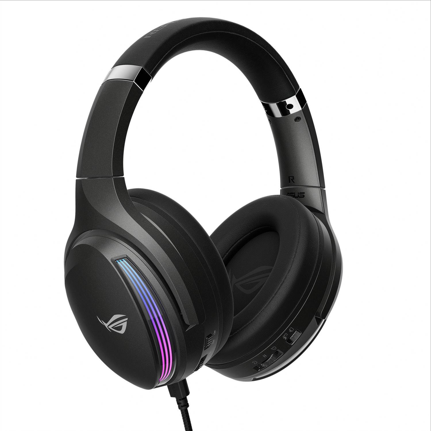 Asus ROG Fusion II 500 Over-ear headset Corded (1075100) 7.1 Surround Black Microphone noise cancelling, Noise cancellin-5