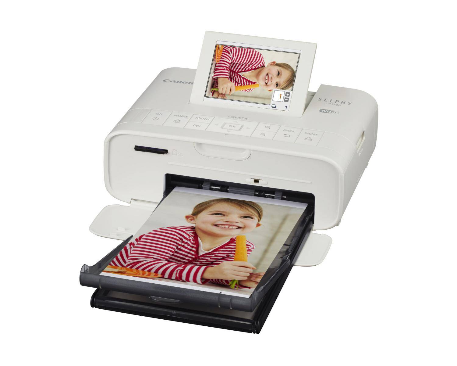 Canon Selphy CP 1300 white Photo printer Print resolution: 300 x 300 dpi Paper size (max.): 148 x 100 mm-3