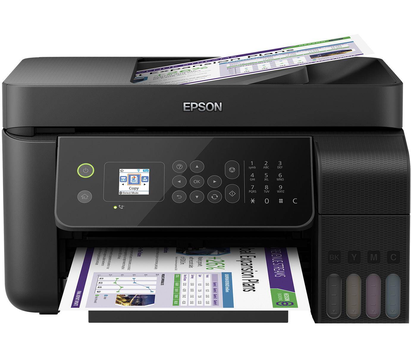 Epson EcoTank ET-4700 Multifunction printer Inkjet Colour A4 Printer, scanner, copier, fax LAN, Wi-Fi, ADF, Ink tank sys-10