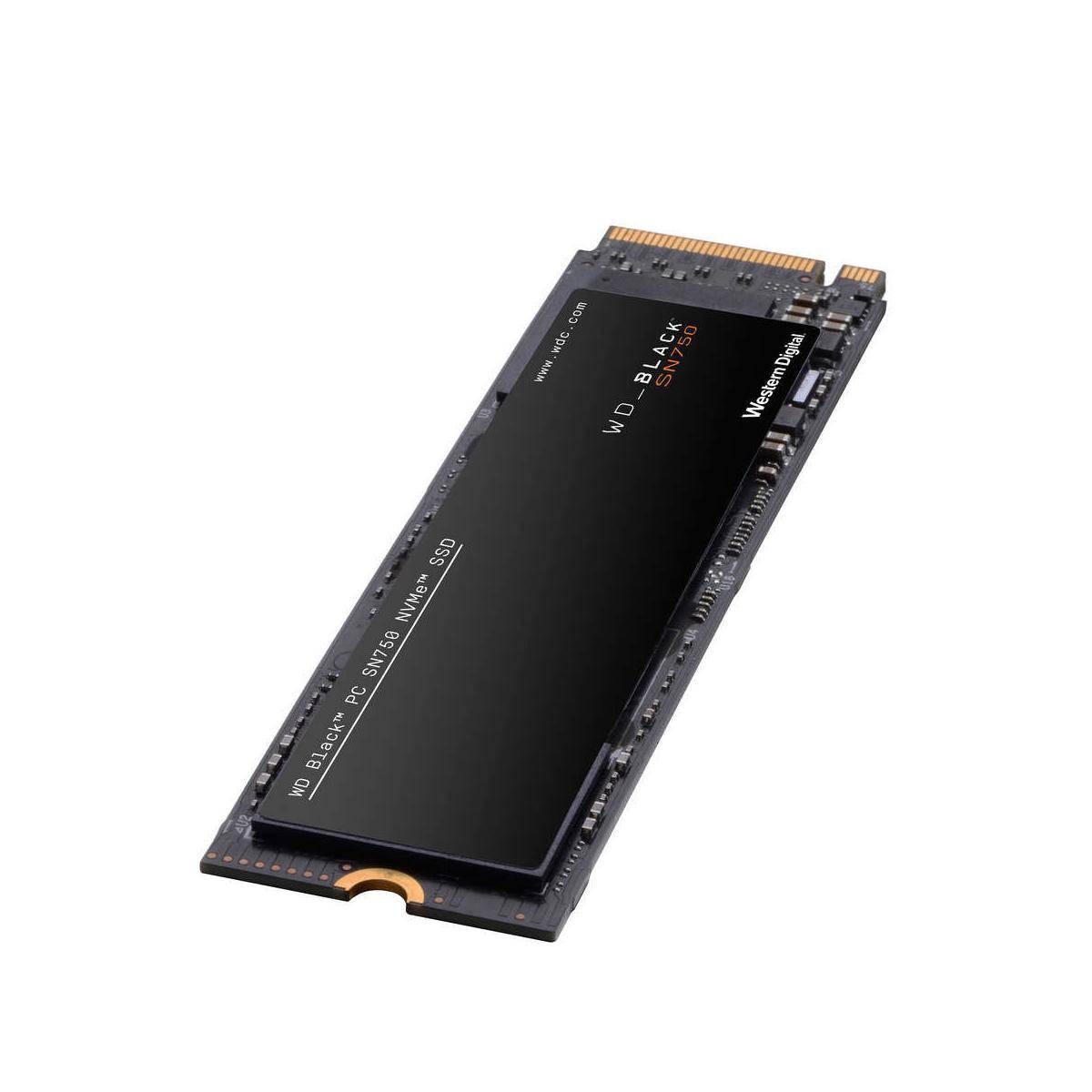 WD Black™ SN750 500 GB NVMe/PCIe M.2 internal SSD M.2 NVMe PCIe 3.0 x4 Retail WDS500G3X0C-00SJG0-9