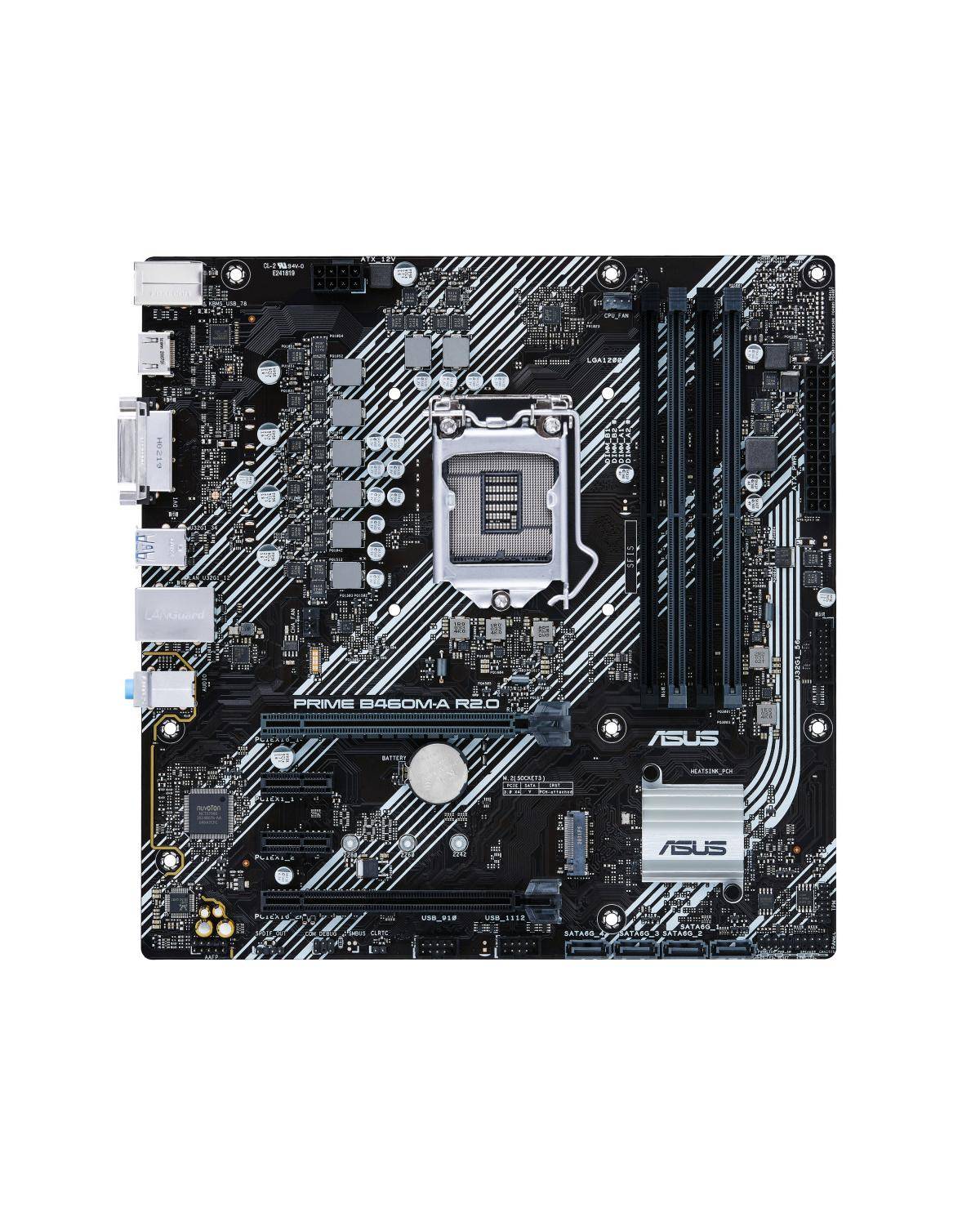 Asus PRIME B460M-A R2.0 Motherboard PC base Intel® 1200 Form factor (details) ATX Motherboard chipset Intel® H470-6