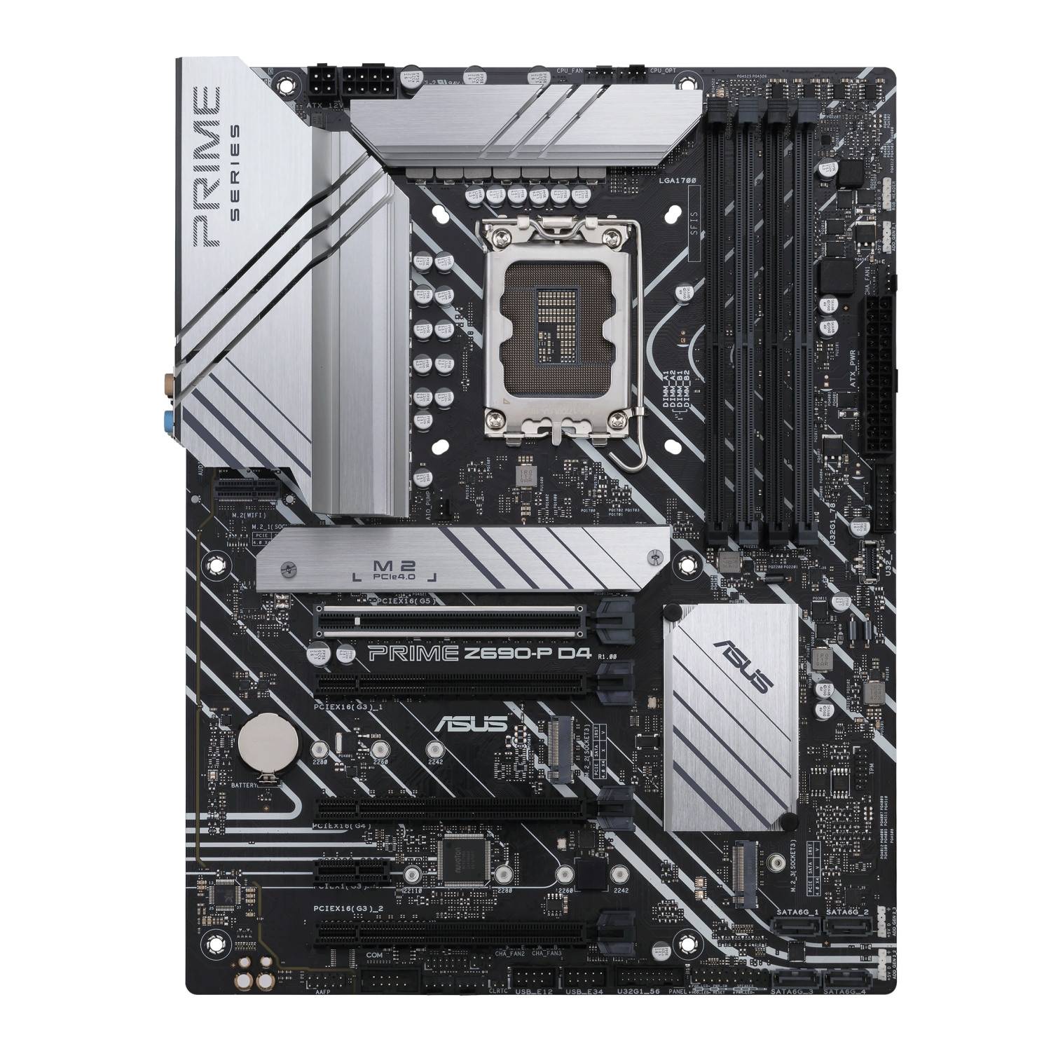 Asus PRIME Z690-P D4 Motherboard PC base Intel® 1700 Form factor (details) ATX Motherboard chipset Intel® Z690-5
