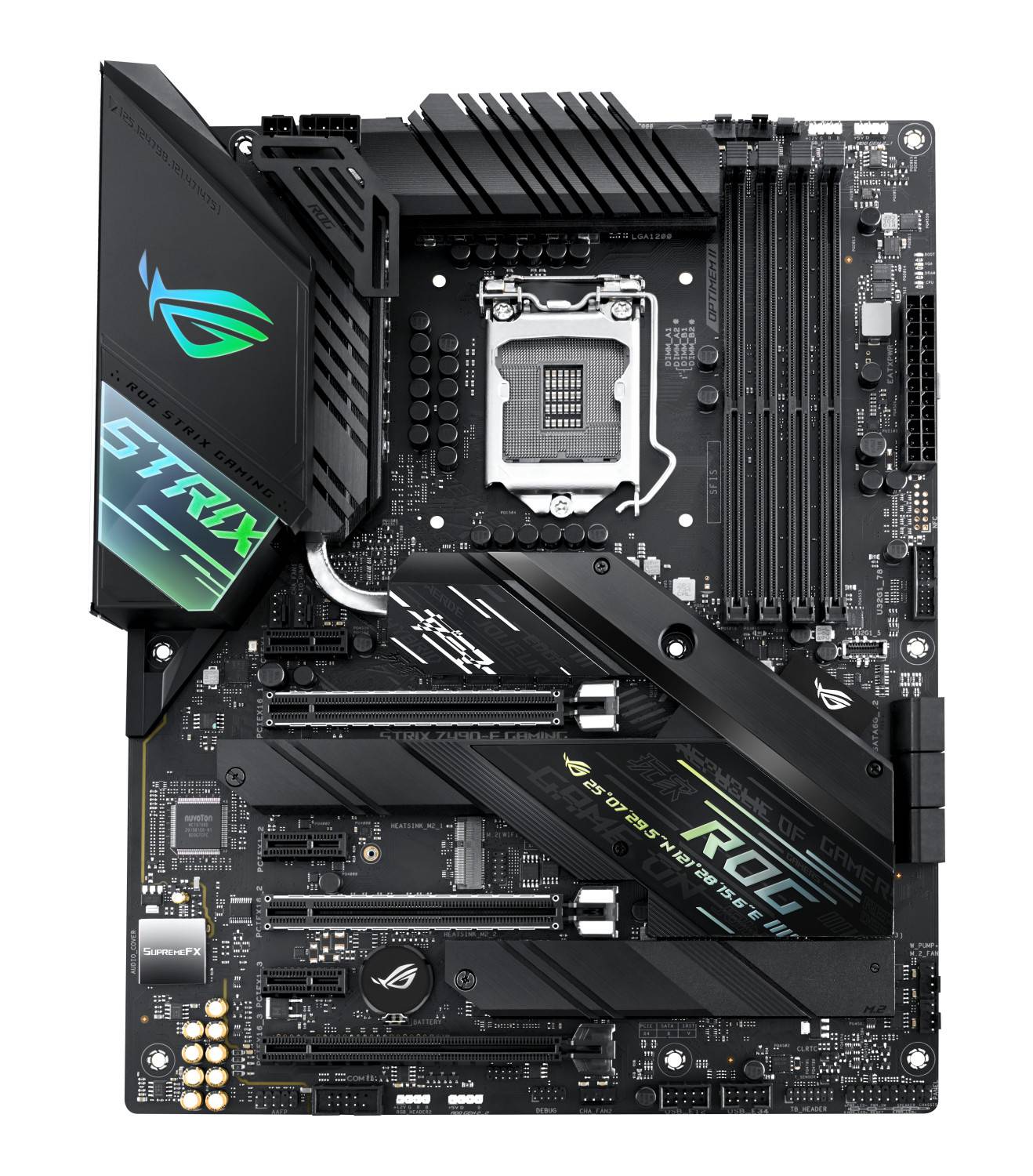 Asus ROG STRIX Z490-F GAMING Motherboard PC base Intel® 1200 Form factor (details) ATX Motherboard chipset Intel® Z490-7
