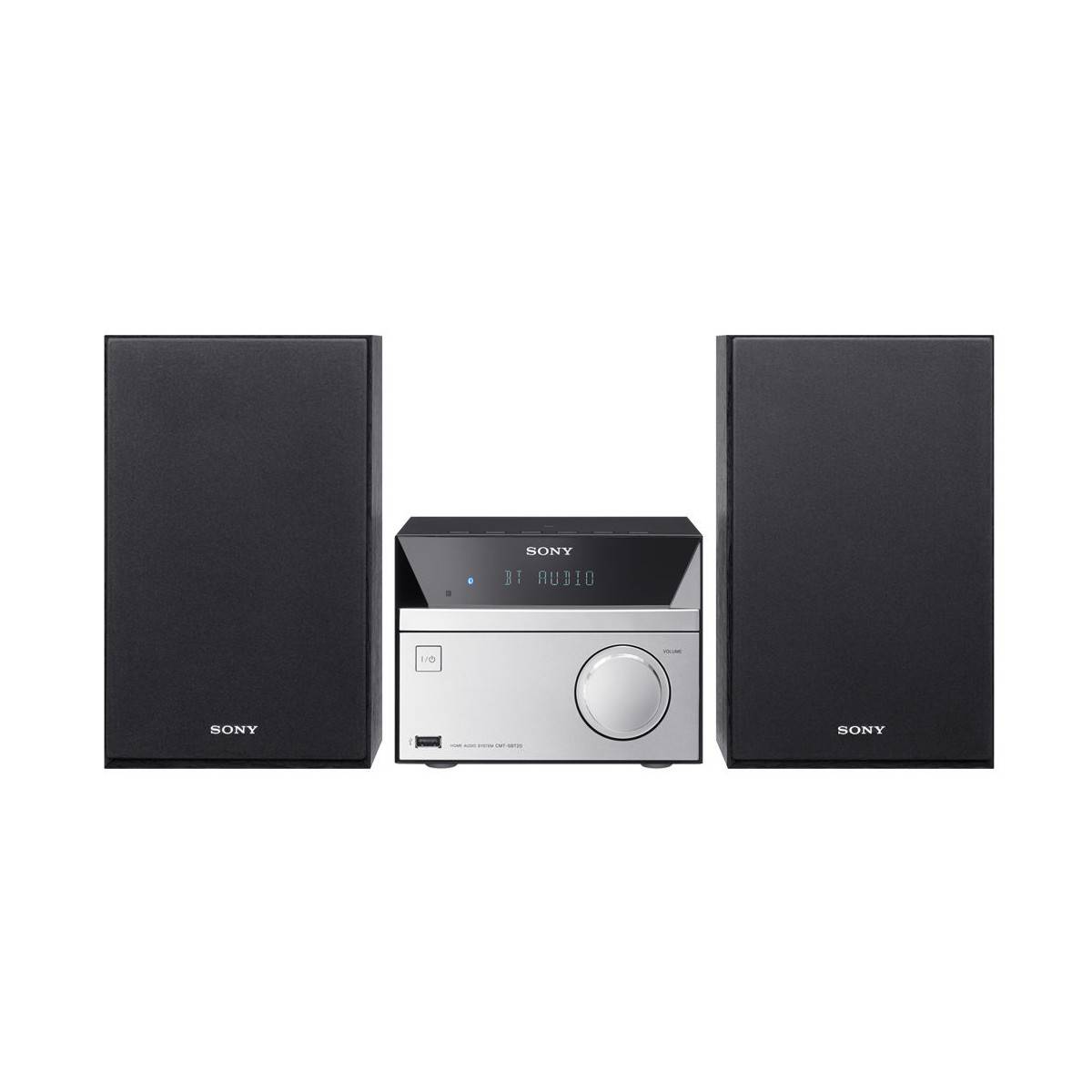 Sony CMT-SBT20 Audio system AUX, Bluetooth, CD, NFC, FM, USB, 12 W Black, Silver-1