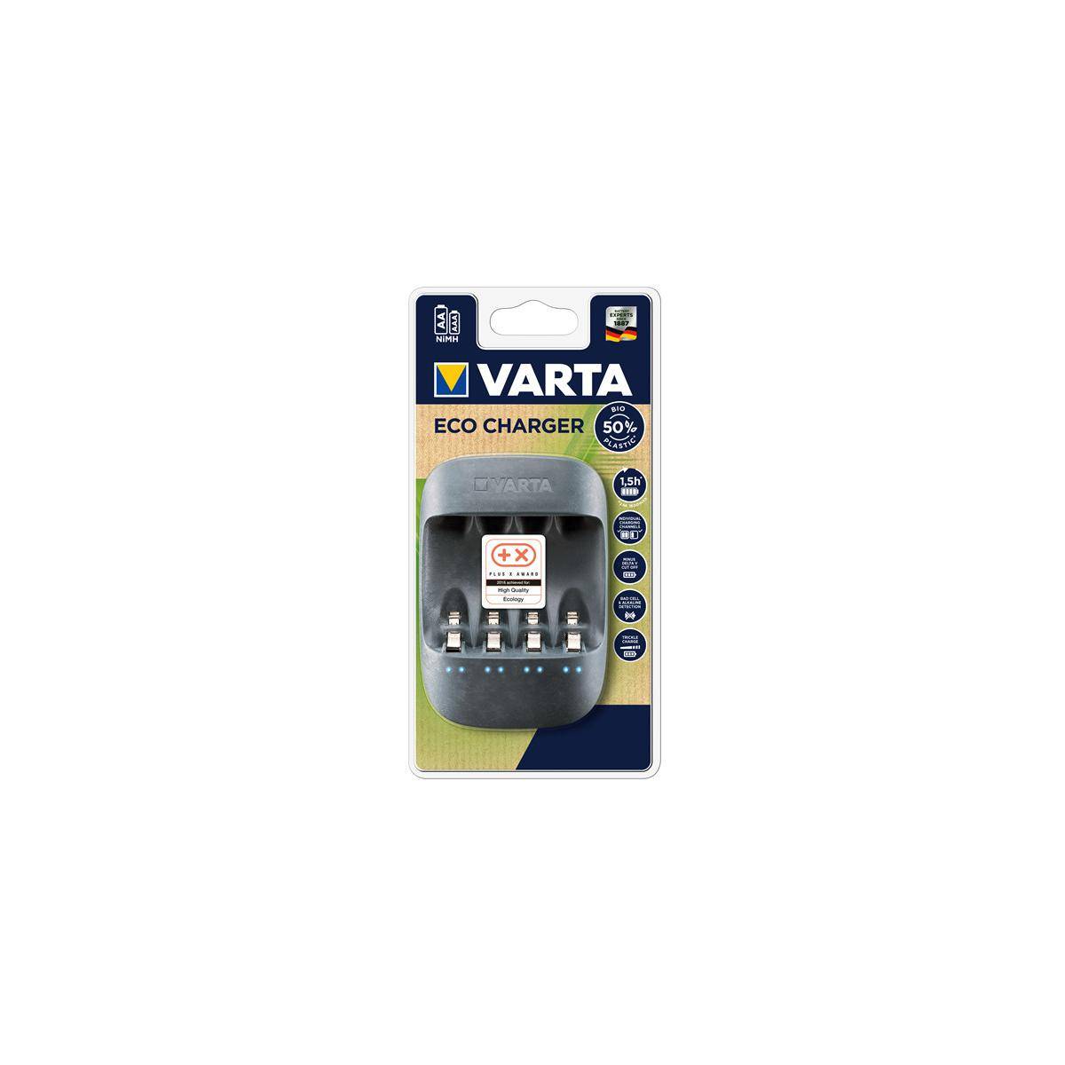 Varta Eco Charger 4x56816 Charger for cylindrical cells NiMH AAA , AA-6