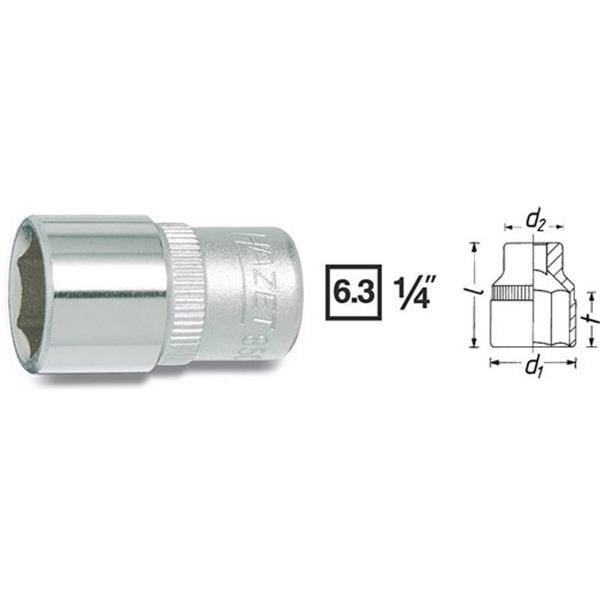Hazet 850-5.5-SB Hex head Bits 5.5 mm 1/4" (6.3 mm)-1
