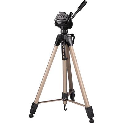 Tripod with adjustable legs and swivel head, suitable for cameras and binoculars, for stable shots and observations.