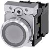 Siemens 3SU11520AB701BA0 3SU1152-0AB70-1BA0 Illuminated push button Front ring (steel), Glossy Button Silver, Clear 1 pc(s)