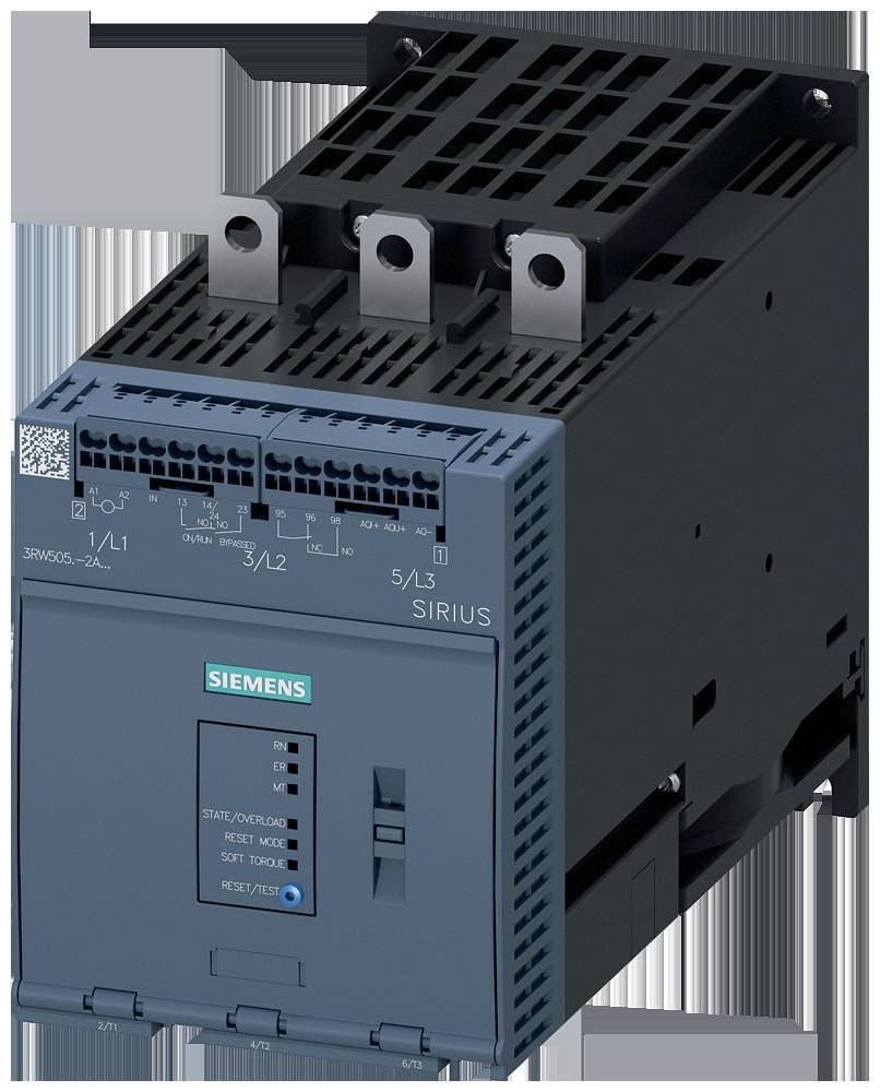 Siemens 3RW5055-2AB05 3RW50552AB05 Soft starter Motor power at 400 V 75 kW Motor power at 230 V 37 kW 200 V, 600 V Nominal current 143 A