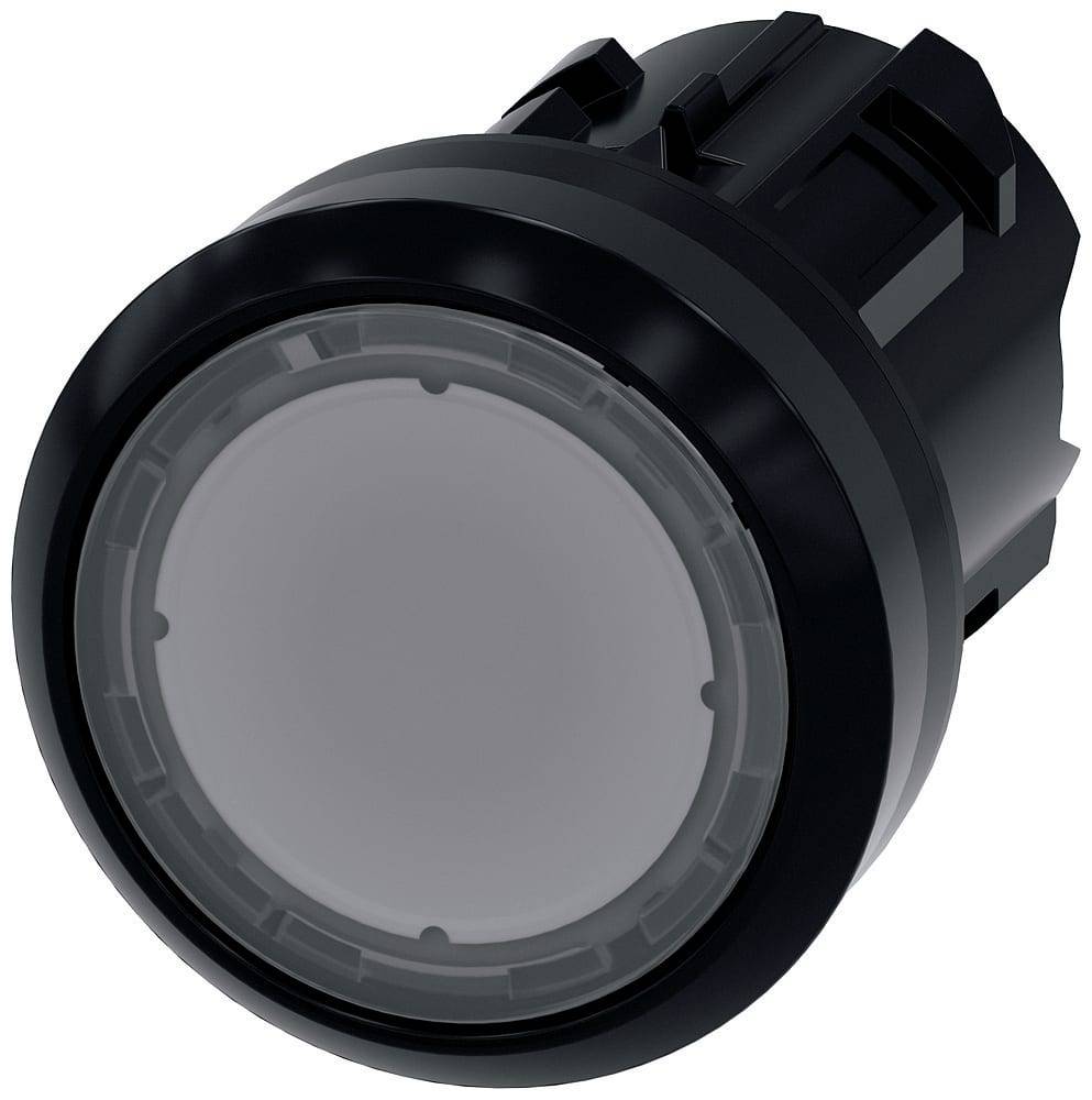 Siemens 3SU10010AD700AA0 3SU1001-0AD70-0AA0 Illuminated alerter Front ring (PVC), round Button Black, Clear 1 pc(s)