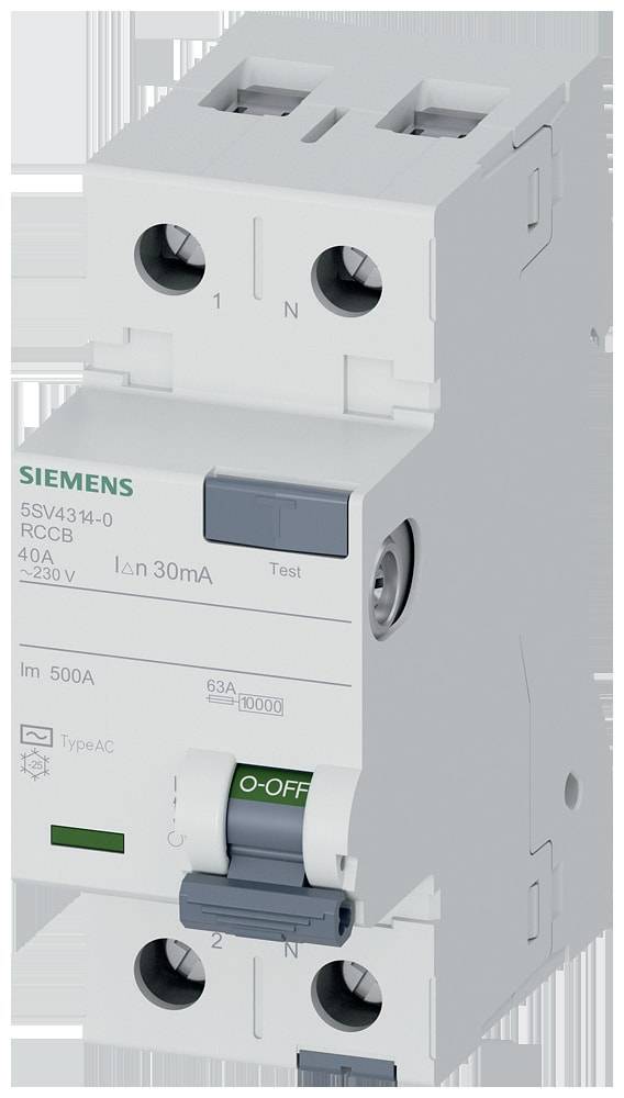 Siemens 5SV43140 5SV4314-0 RCCB AC 40 A 0.03 A 230 V-0