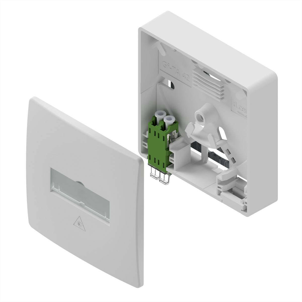 d.center GFTA421K FO socket White 1 pc(s)-0