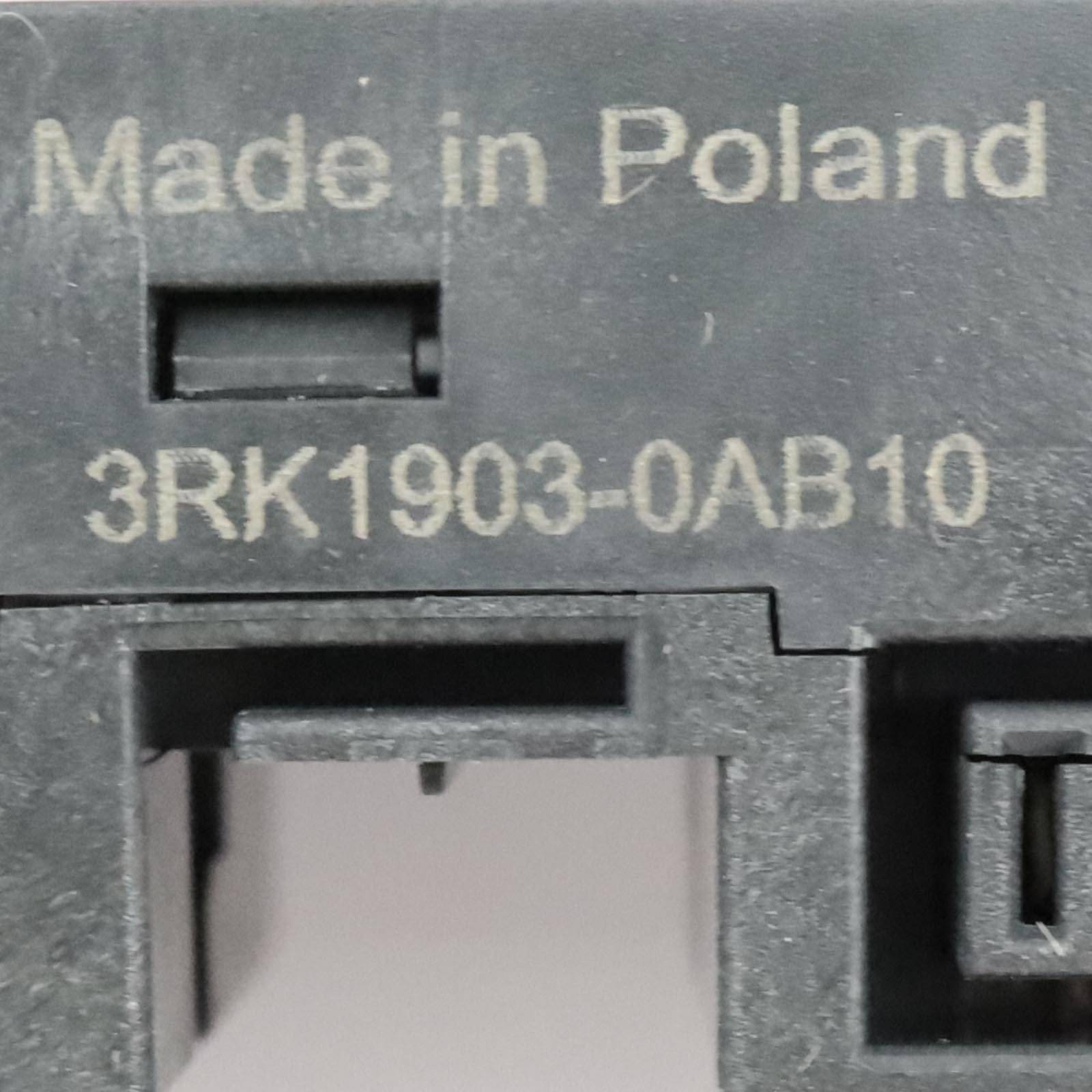 Siemens 3RK19030AB10 3RK1903-0AB10 PLC terminals 500 V AC-2