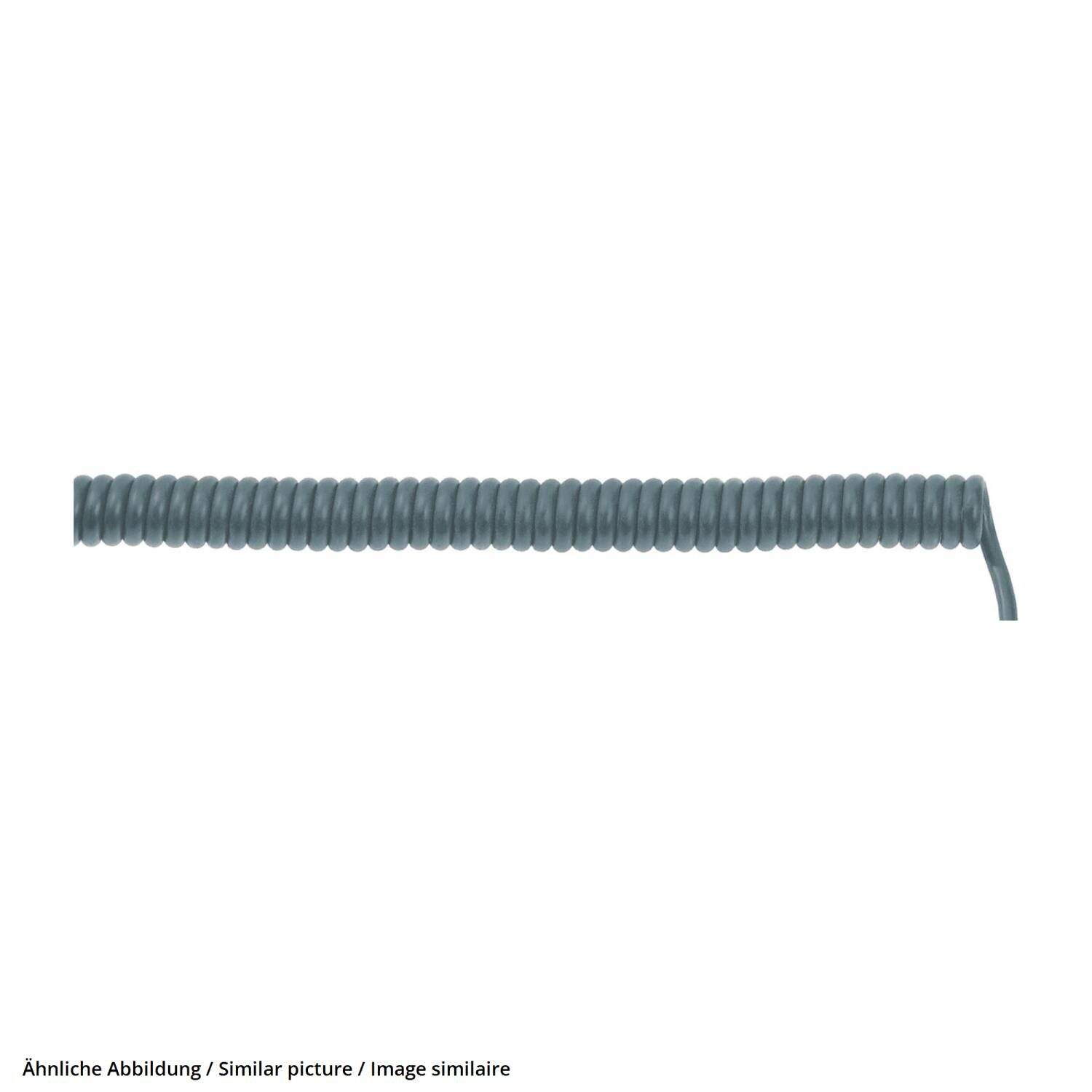 LAPP 73220321 Spiral cable UNITRONIC® SPIRAL LiF2Y11Y 200 mm / 800 mm 6 x 0.14 mm² Grey 1 pc(s)-2